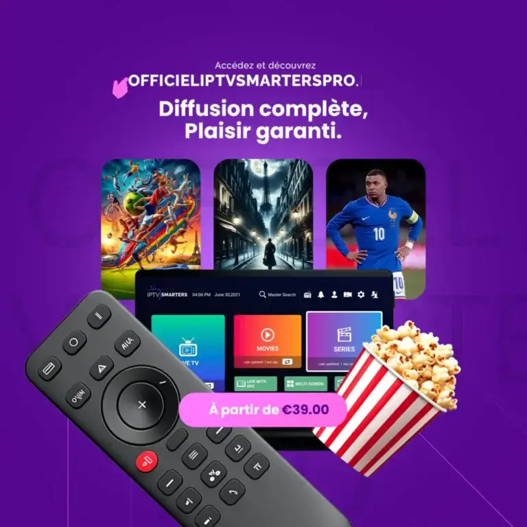 Accueil 1 OFFICIEL IPTV SMARTERS PRO