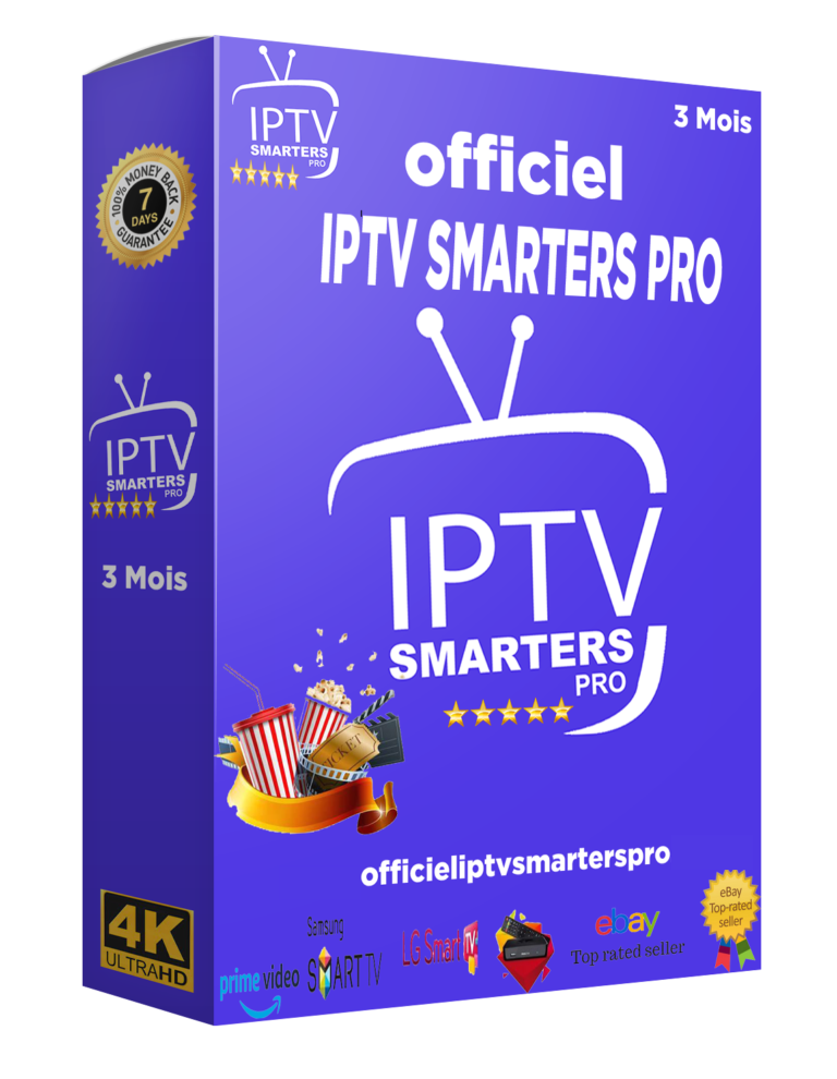 SMARTERS PRO IPTV Subscription 3 mois 2 Ecrans